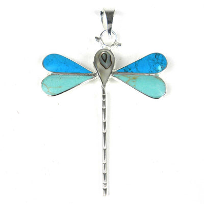 Turquoise Dragonfly Pendant - Artisana